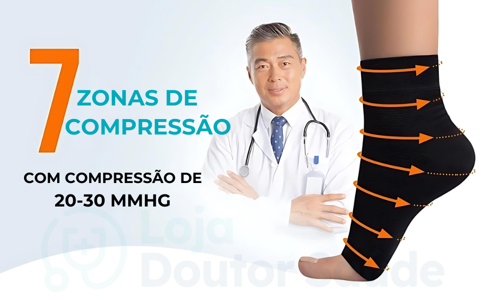 Meia De Compressão Para Pés E Tornozelo